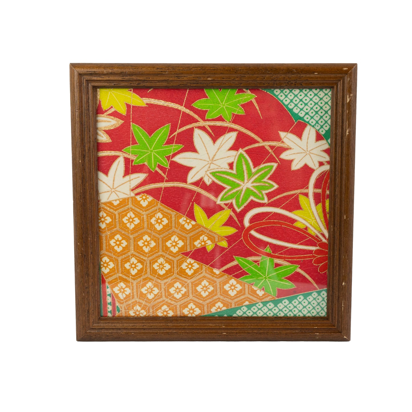 A kimono tapestry, Hanging Decoration For Home Decoration / ビンテージ着物 額付き