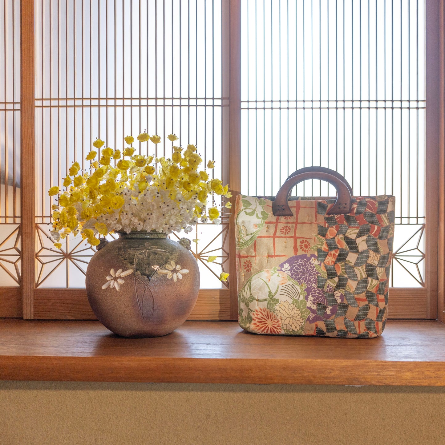 Meshwork kimono bag / メッシュワーク トートバッグ