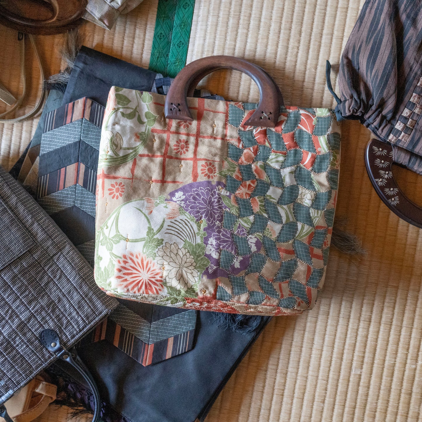 Meshwork kimono bag / メッシュワーク トートバッグ