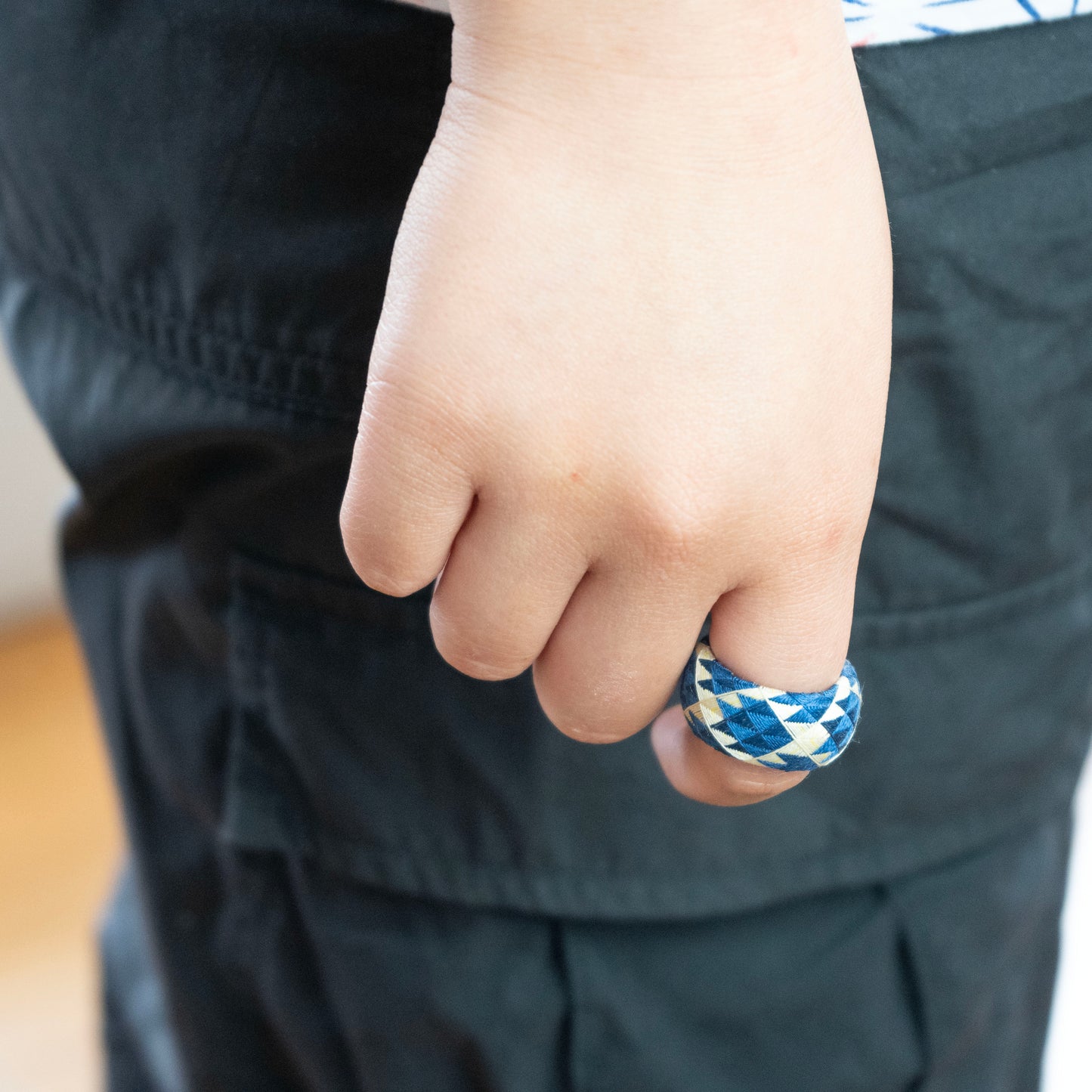 A Japanese thimble "A Gold Fish" / 加賀のゆびぬき 金魚