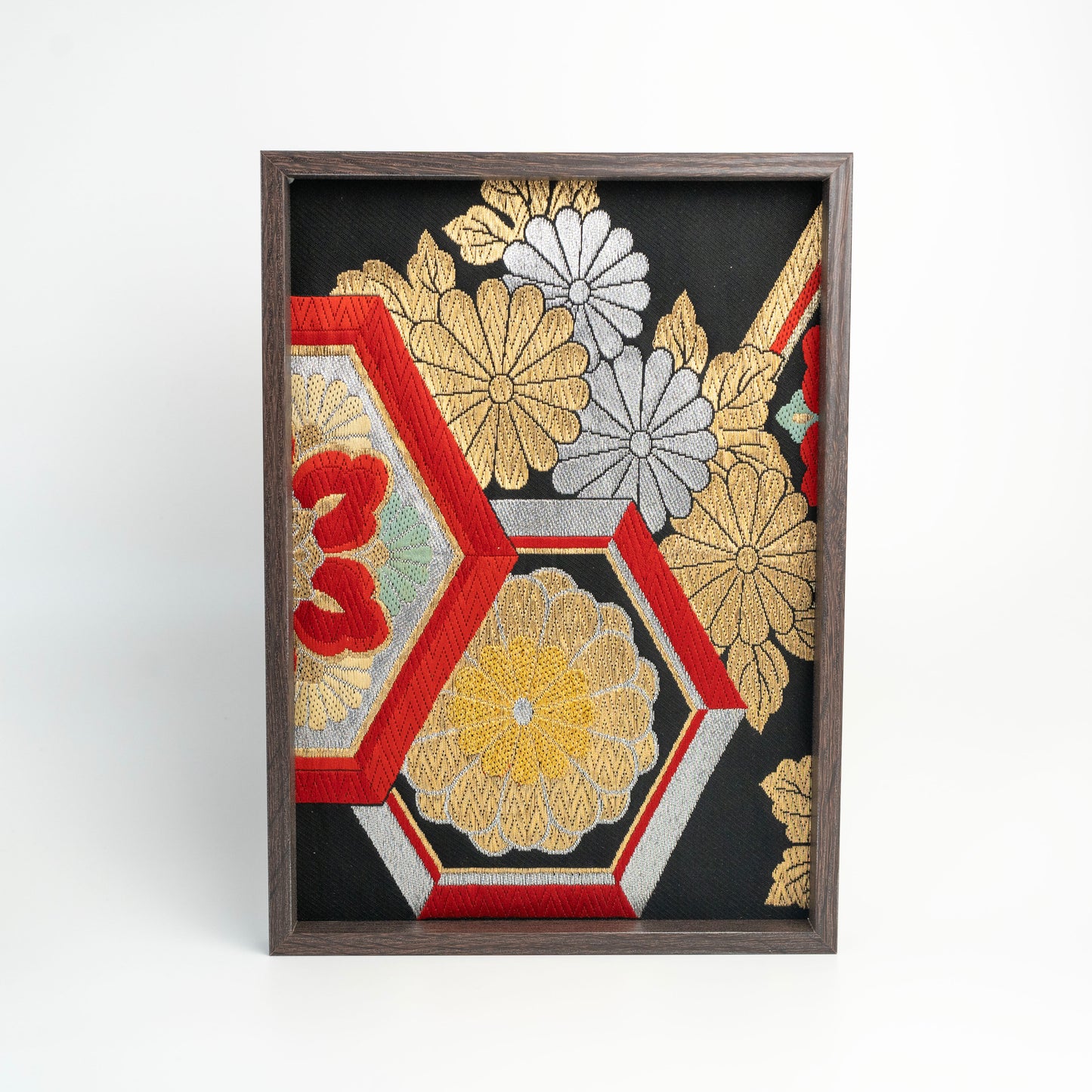 A kimono tapestry (A4 size), Hanging Decoration For Home Decoration / 額付きタペストリー